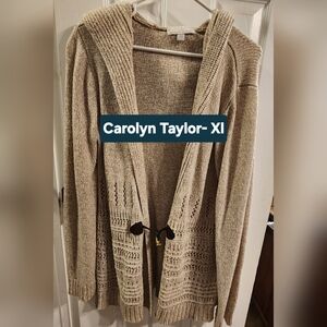 Carolyn Taylor Women's Tan Cardigan
